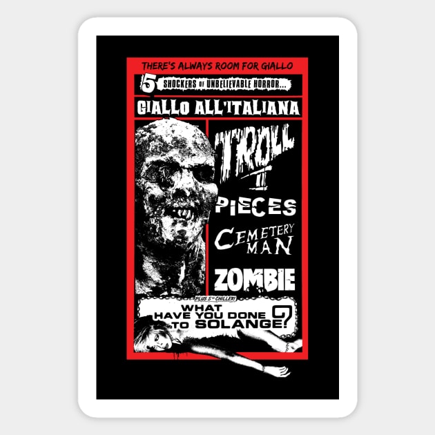 Giallo All'Italiana 2 Sticker by MondoDellamorto